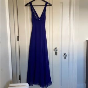 Rebecca Taylor violet beaded gown